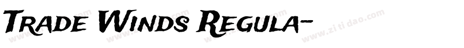 Trade Winds Regula字体转换